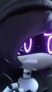 ai character: (murder drones uzi background