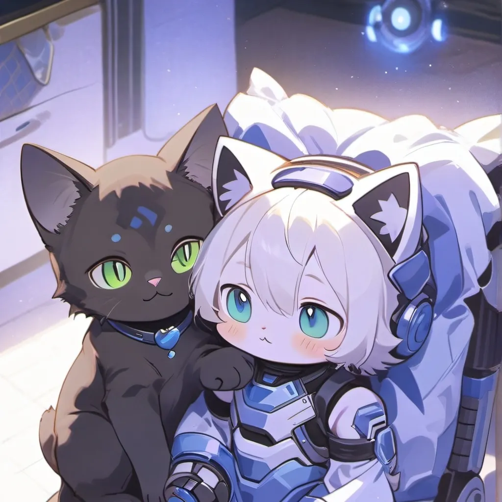 chat with ai character: Kitten confuse tes