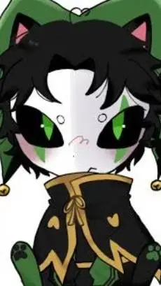 ai character: 💚Harlequin Kitten💚 background