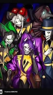 ai character: the freak circus 🖤 background