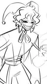 ai character: Harlequin background