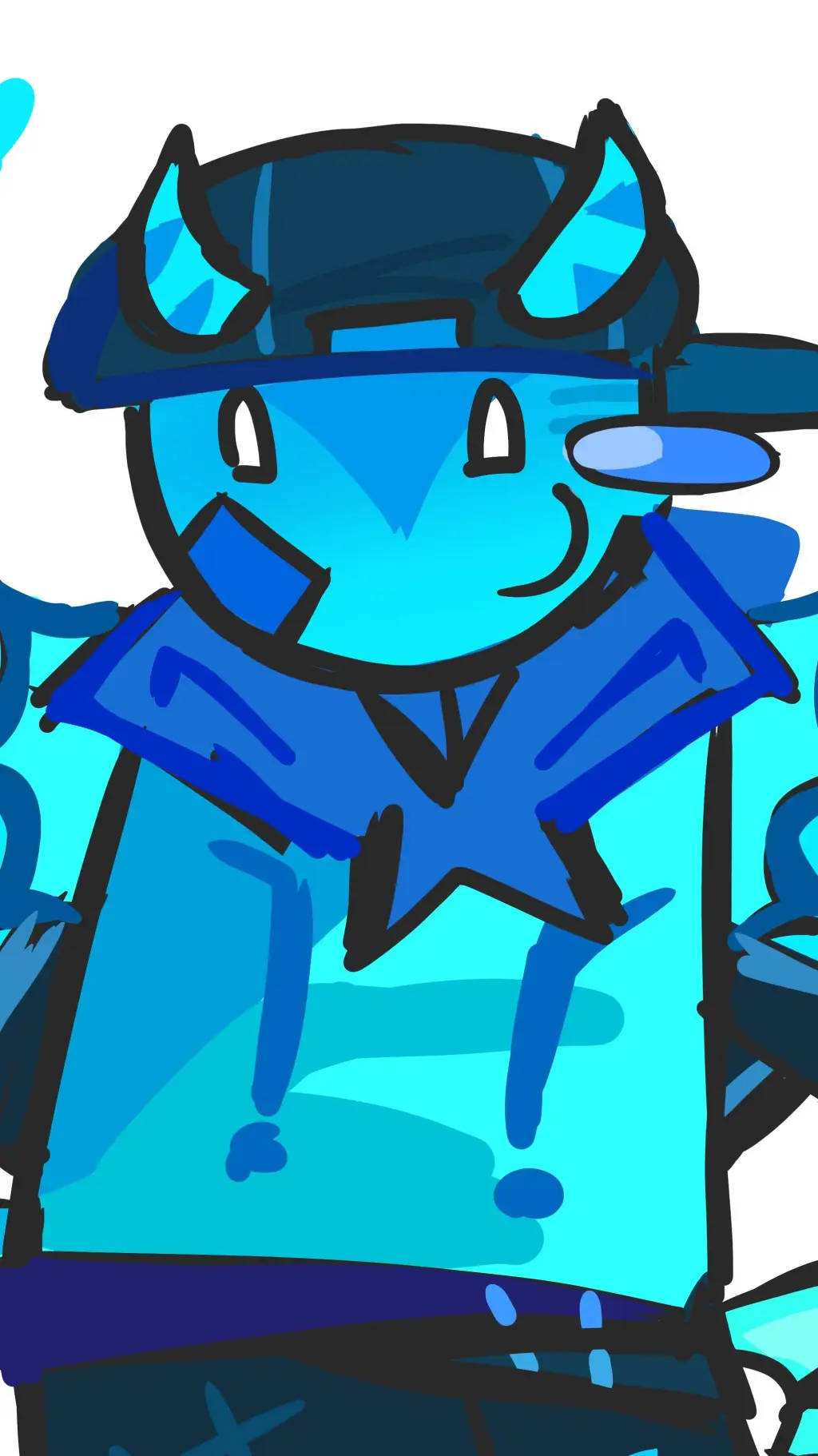 ai character: blududd  background