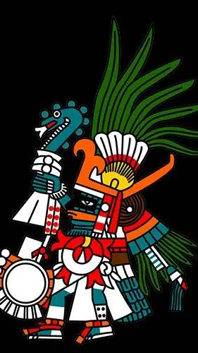 ai character: Huitzilopochtli  background