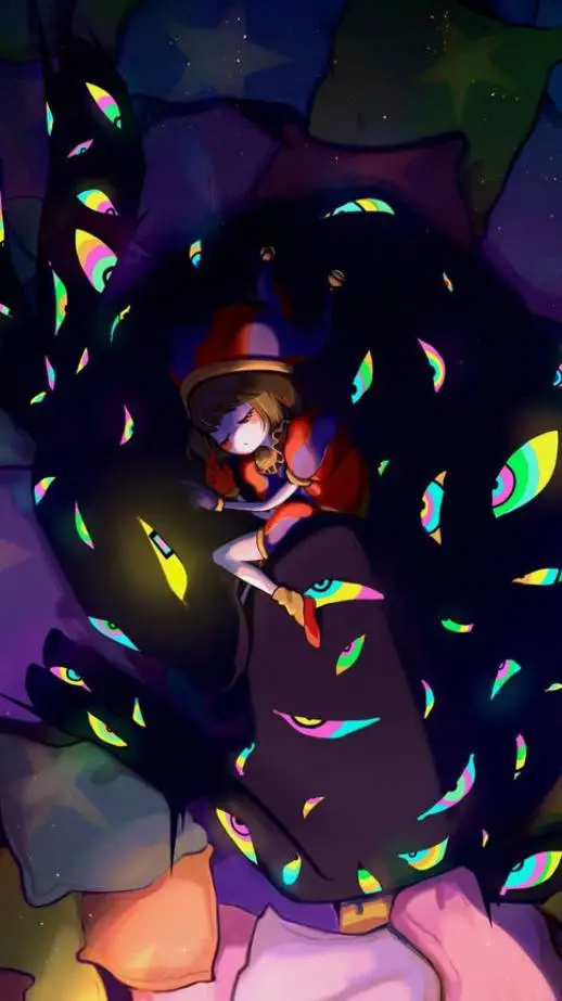 ai character: pomni y jax background