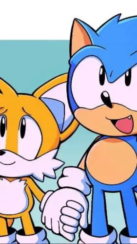 ai character: Tails and sonic!  background