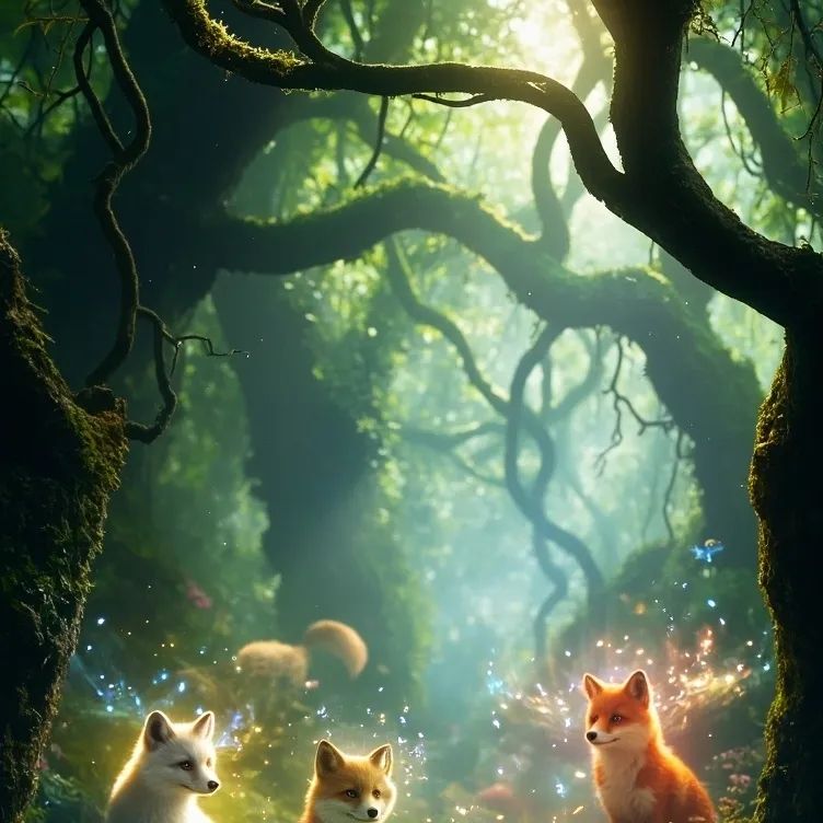 chat with ai character: magic foxes