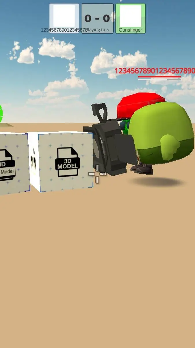 ai character: chicken gun background