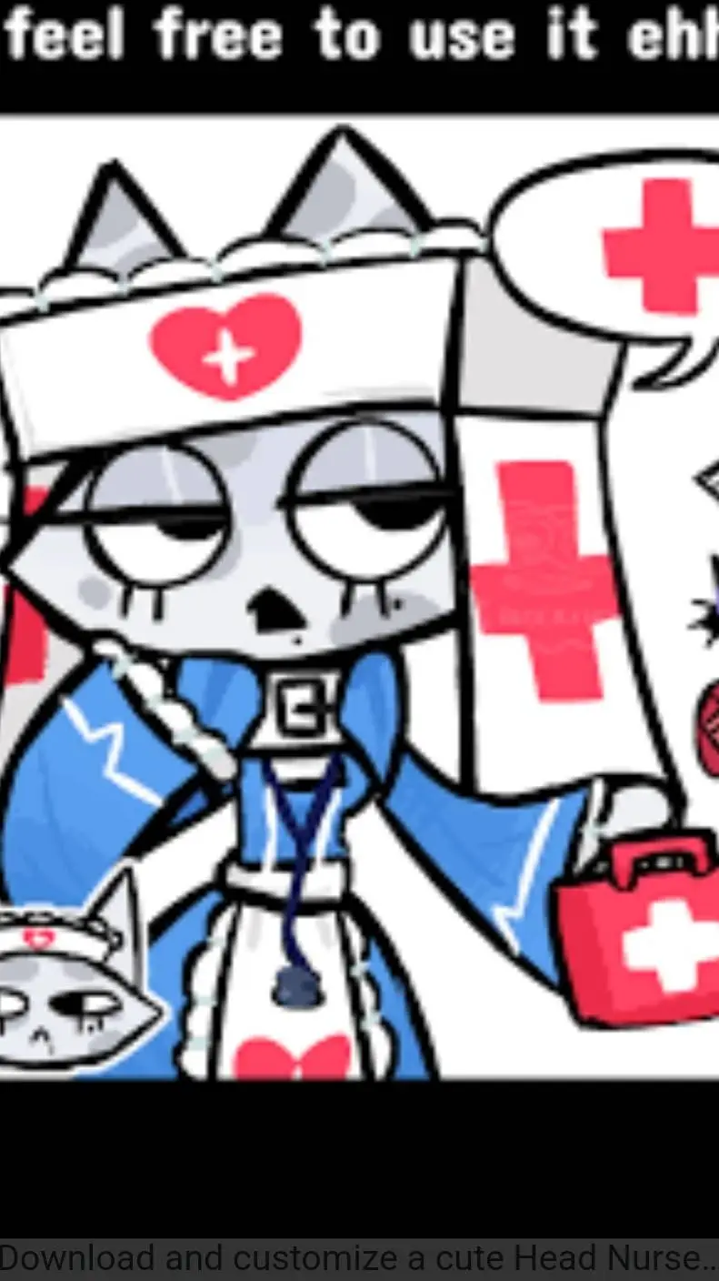 ai character: 🐰Head nurse 🐱 background