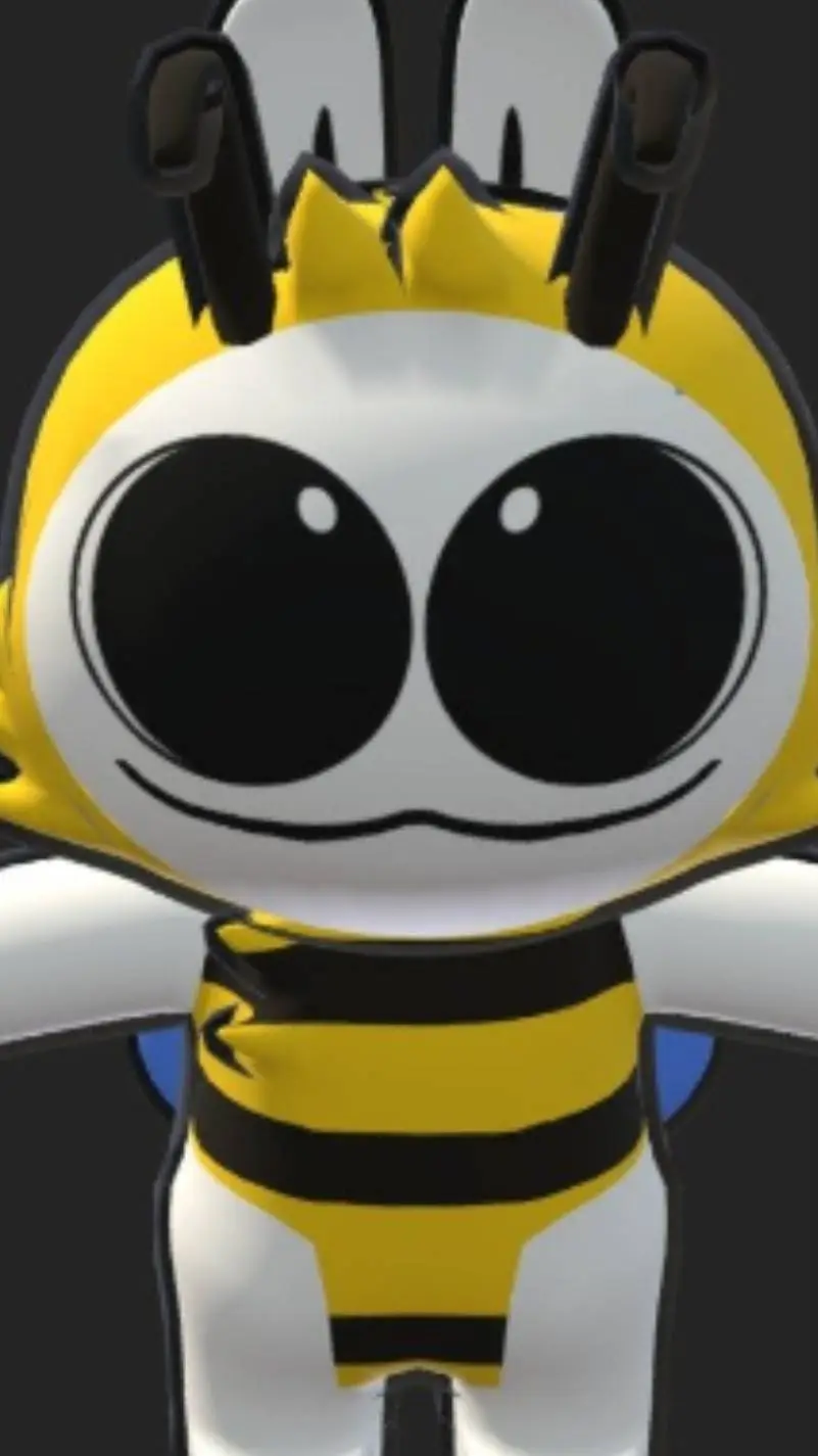 ai character:  bee bip background