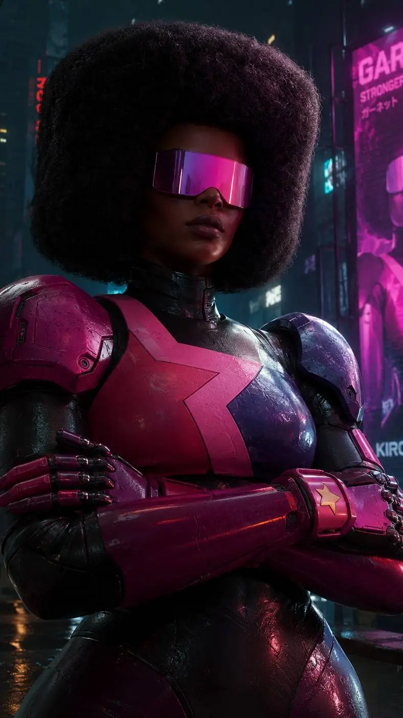 ai character: garnet background