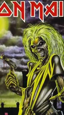 ai character: Iron Maiden Eddie background