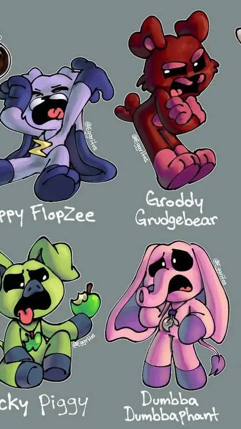 ai character: frowning critters  background