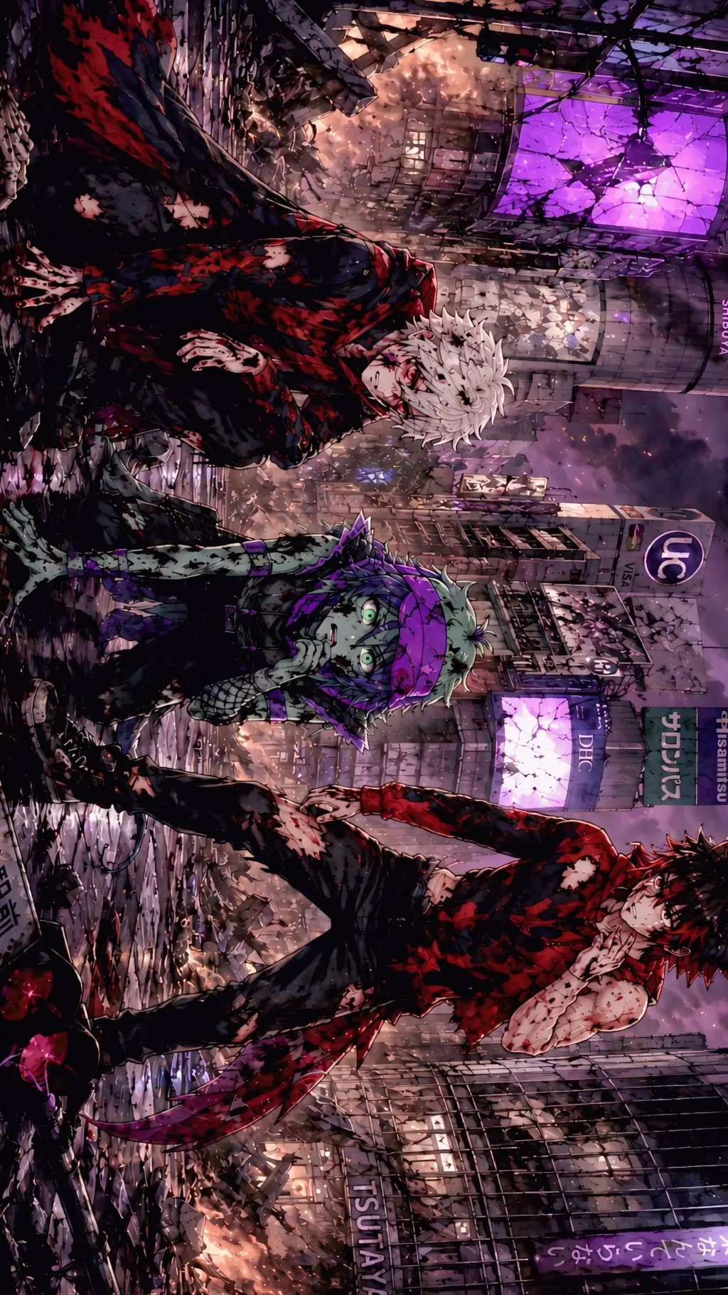 ai character: Incidente Shibuya background