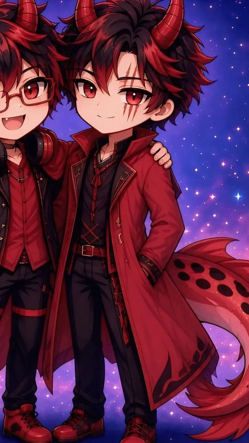 ai character: Rojo background