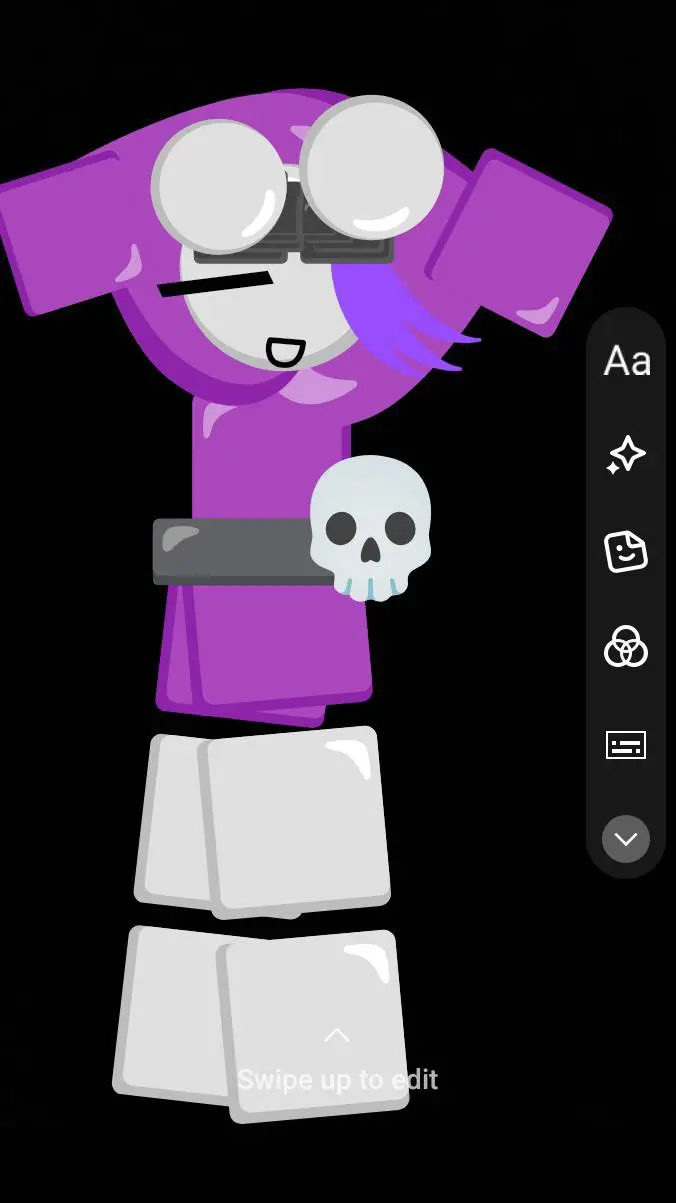 ai character: Ashlynn! 💜😈🌹 background