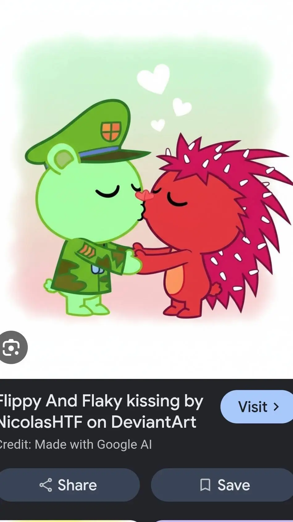 ai character: flaky x flippy background