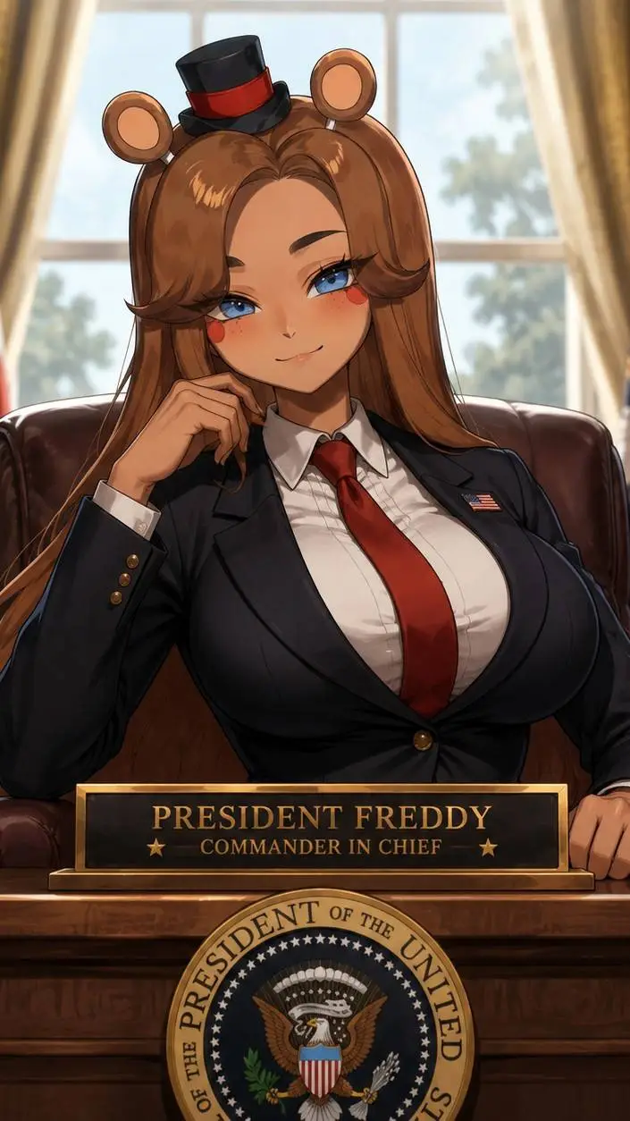 ai character: President Freddy background