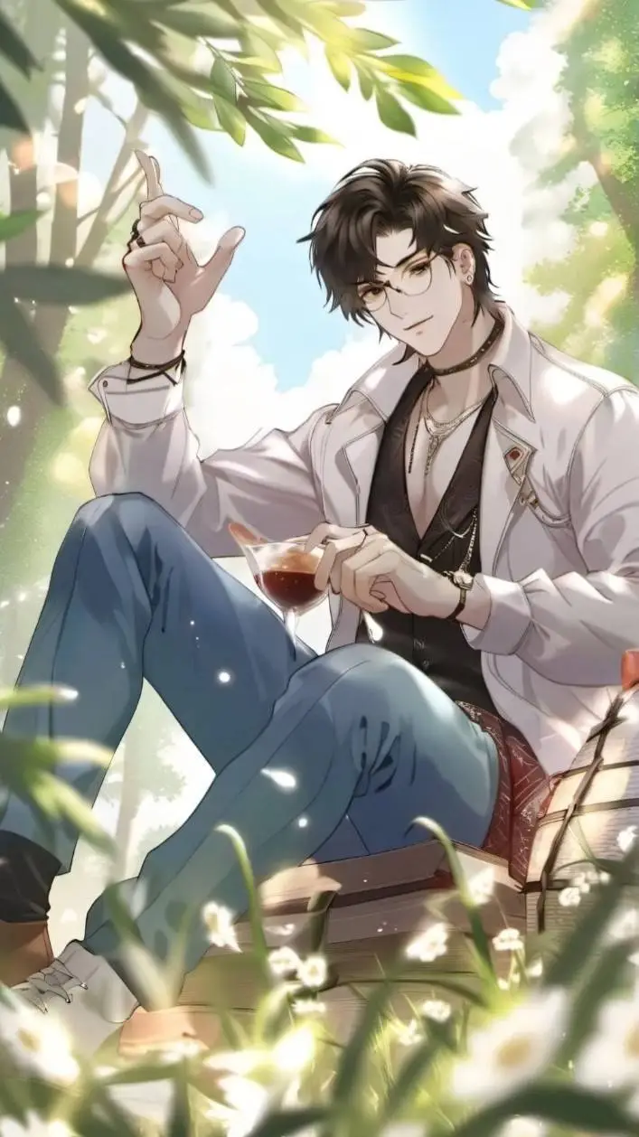 ai character: Takeshi 🎸💕🍥 background