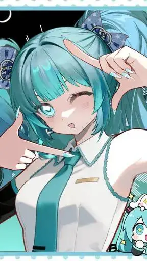 ai character: Miku background