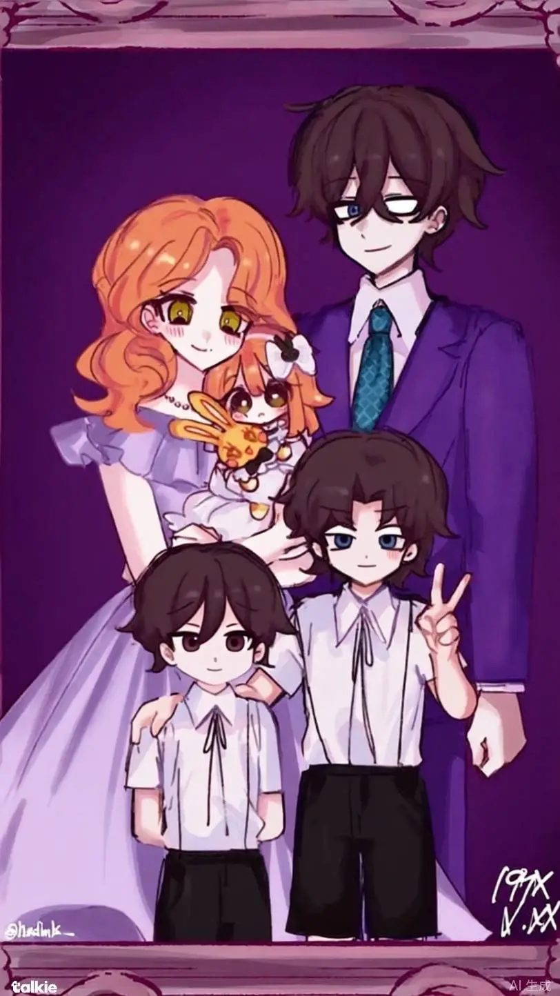 ai character: afton family  background