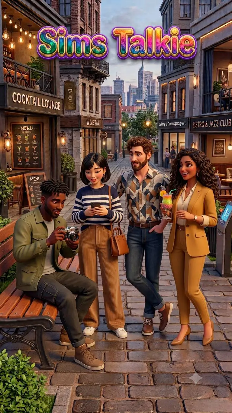 ai character: Sims talkie background