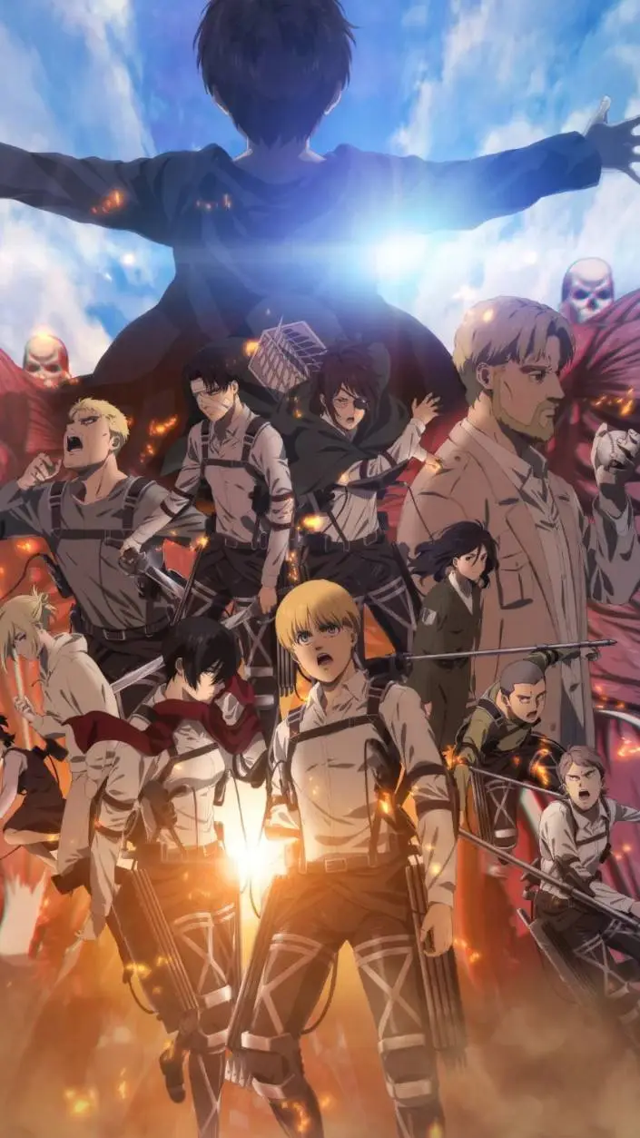 ai character: AOT graduation  background