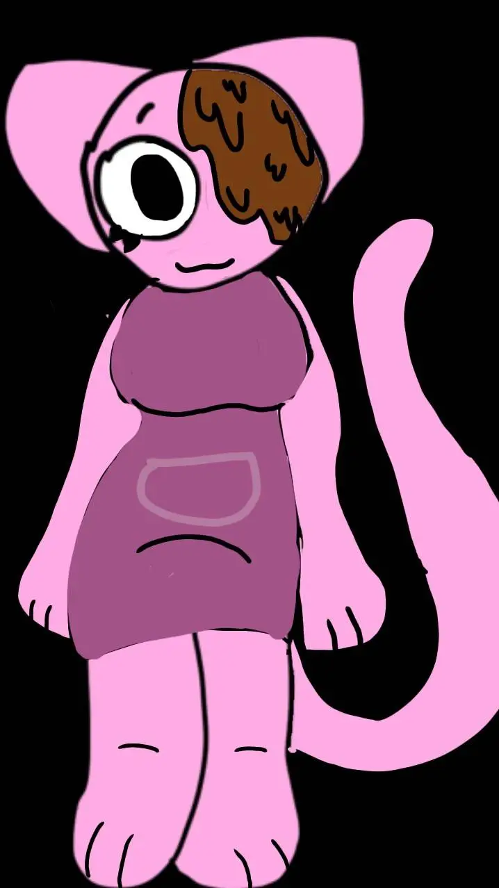 ai character: candy cat background