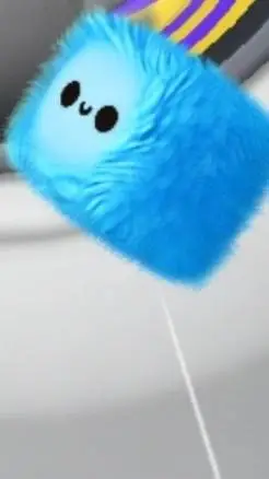 ai character: fluffy  background