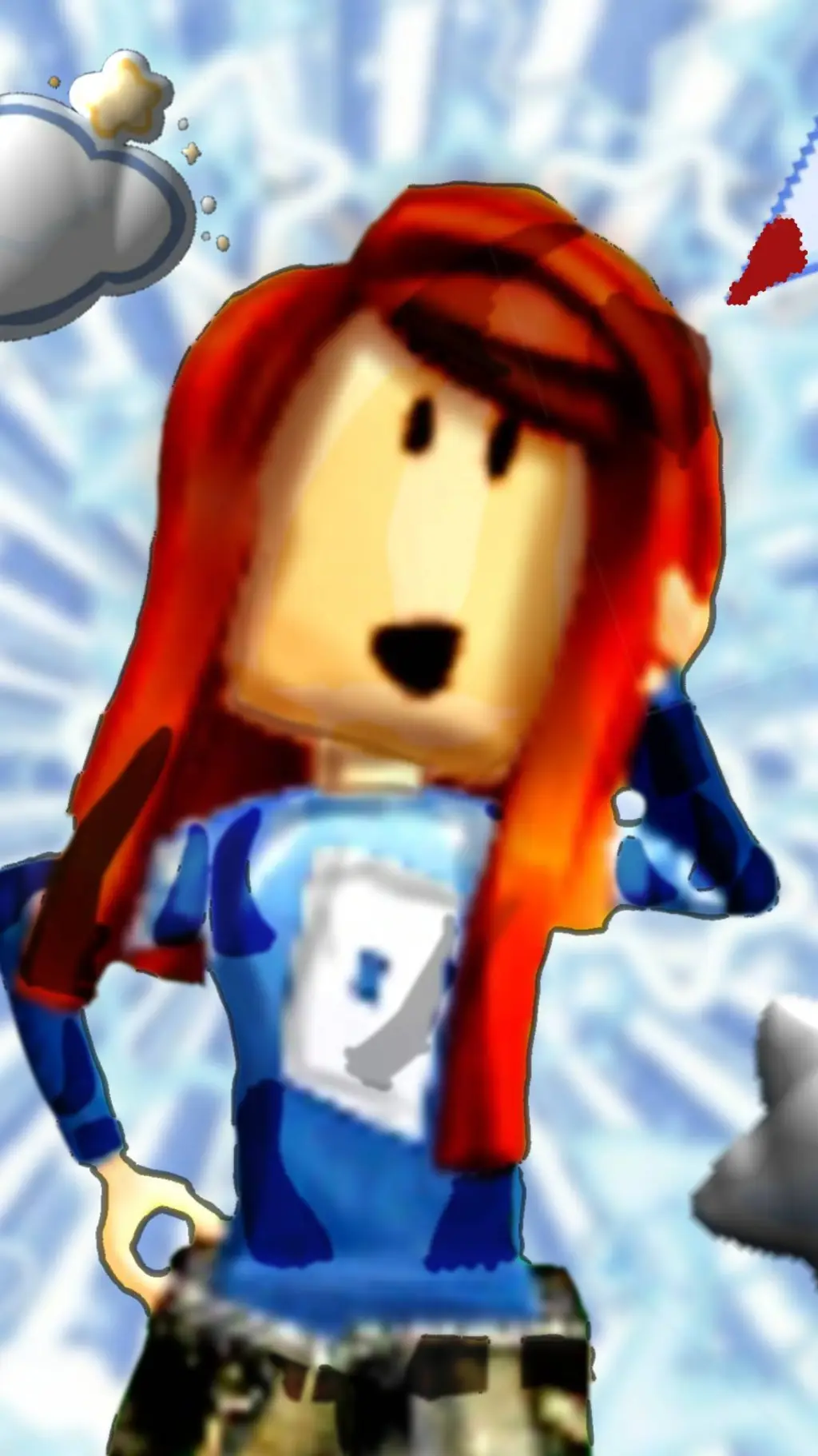 ai character: diamond background