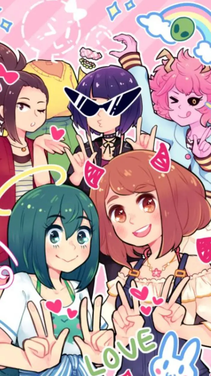 ai character: MHA girls background
