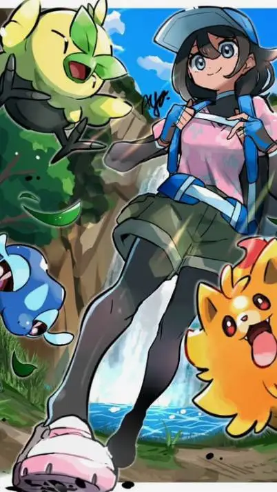 ai character: Pokemon Waves background