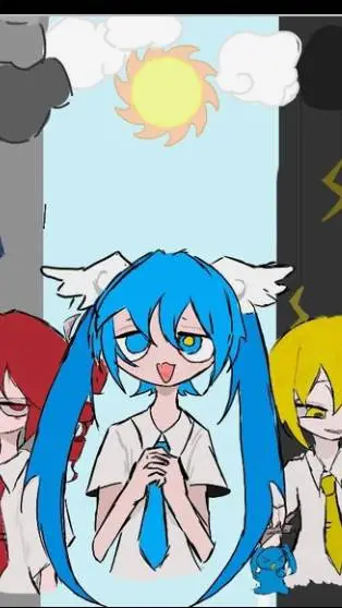 ai character: Baumkuchen Miku background