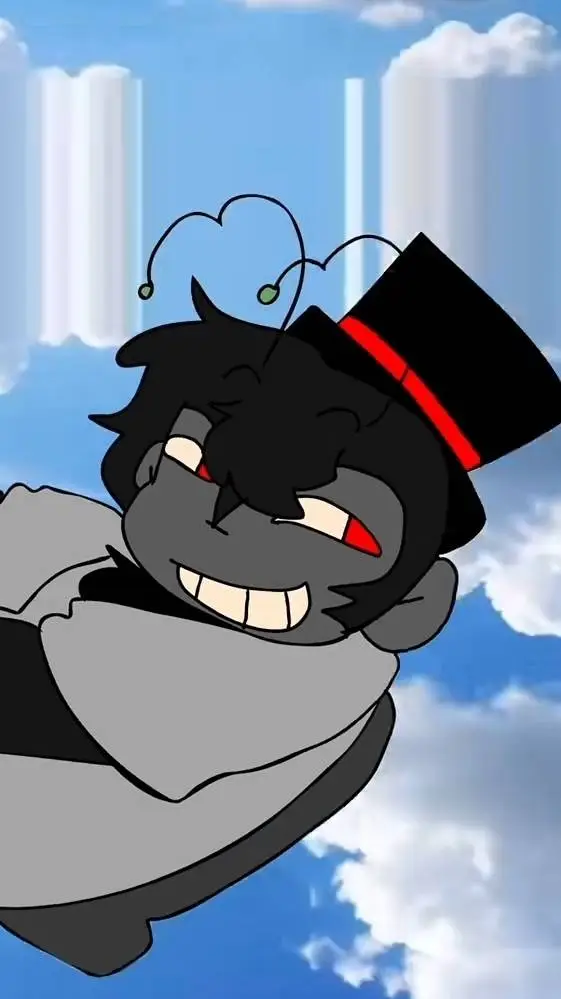 ai character: Black goo goos kid background
