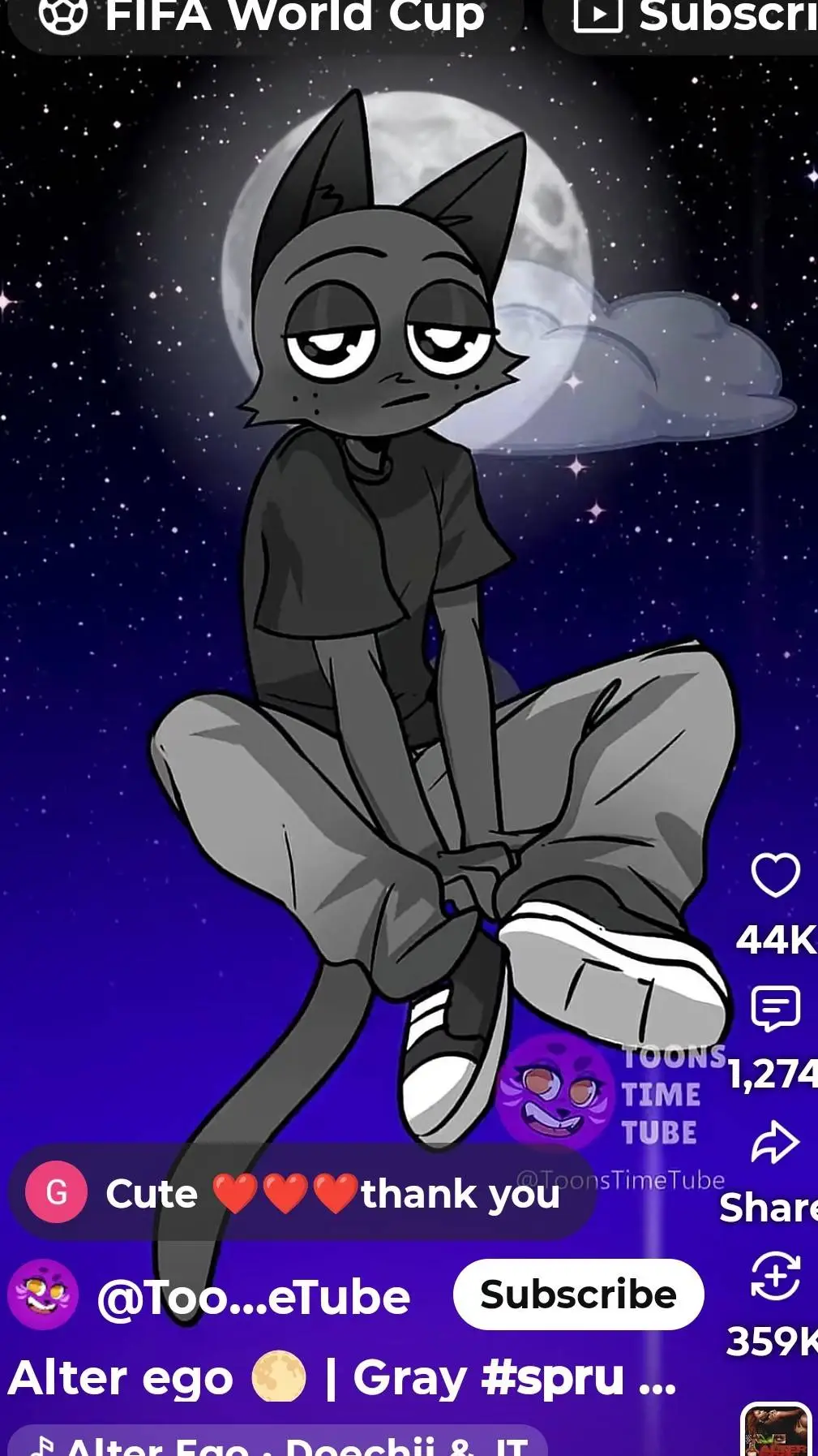 ai character: Gray background