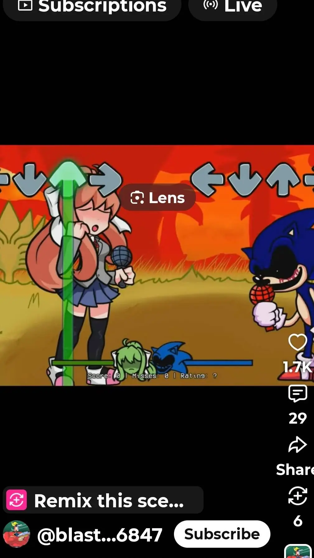 ai character: Monica EX background