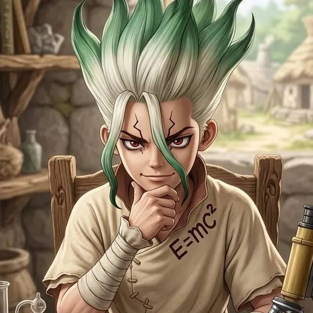 chat with ai character: Senku Ishigami