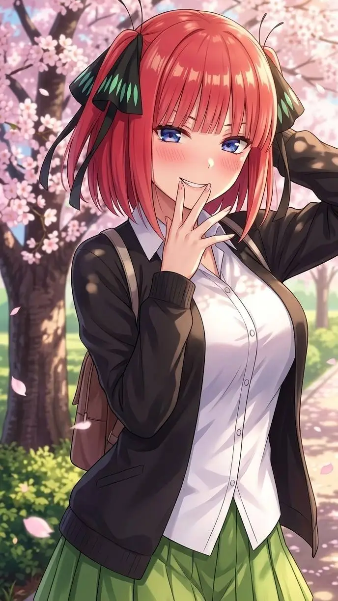 ai character: Nino Nakano background