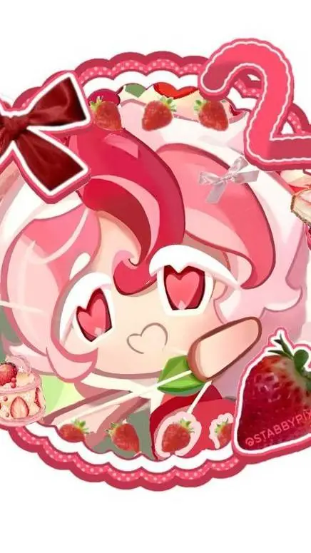 ai character: Pavlova cookie background