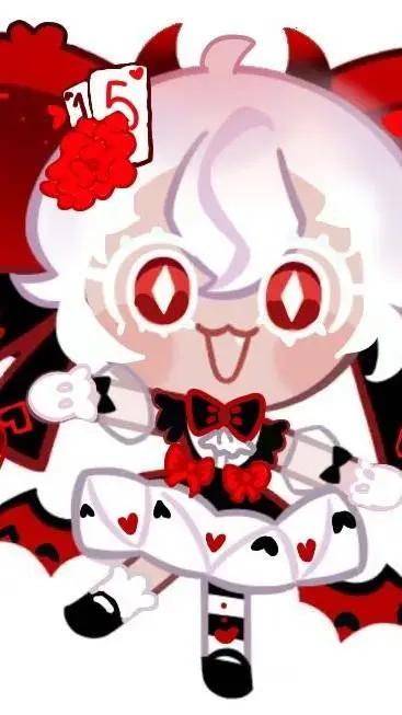 ai character: candy apple cookie background
