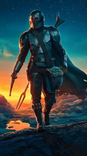 ai character: The Mandalorian background