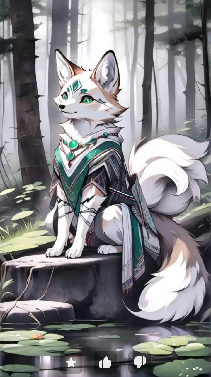 ai character: labratory background