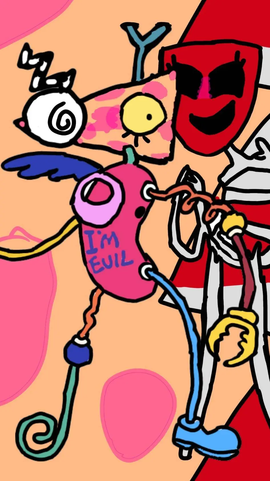 ai character: Evil abstradgey  background