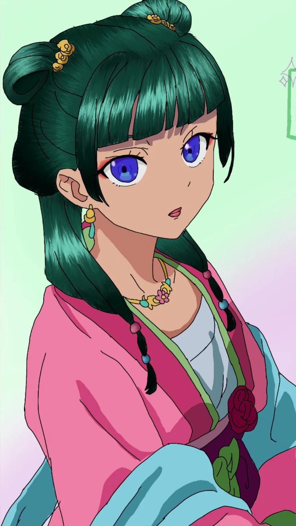 ai character: Mao Mao background