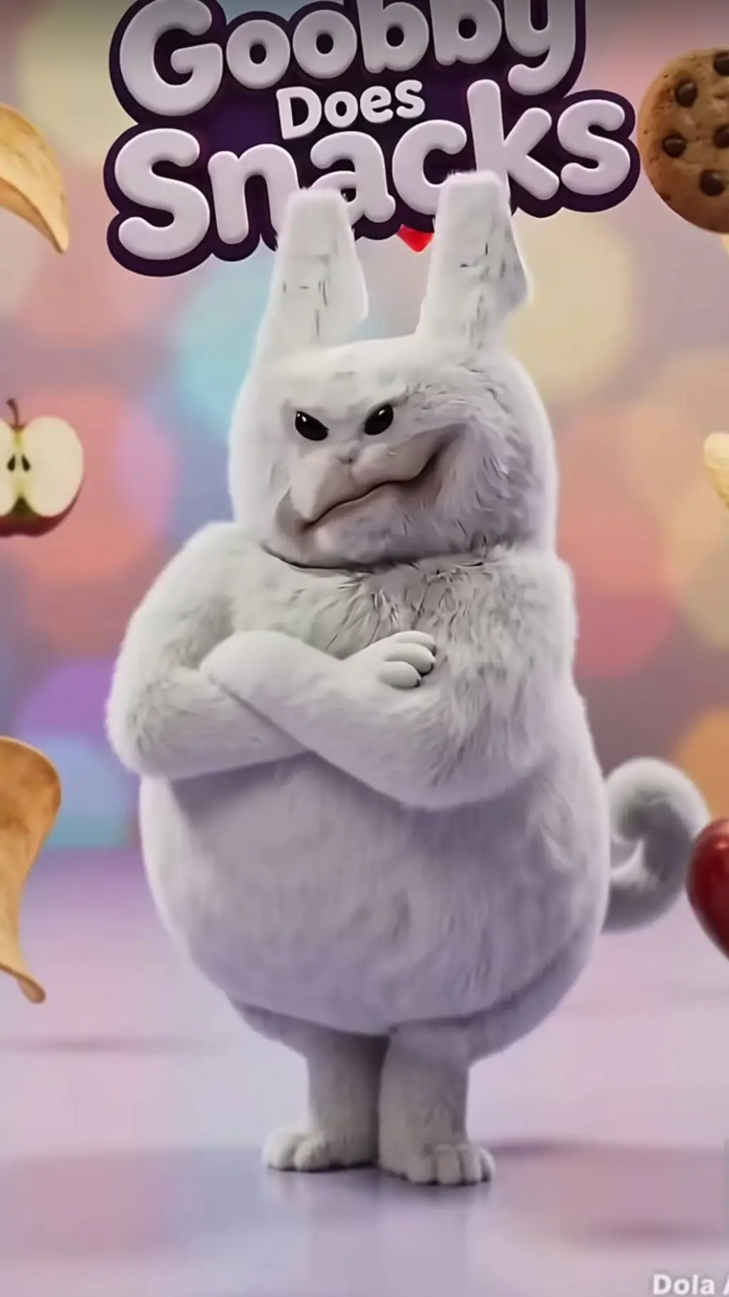 ai character: goobby does snack  background