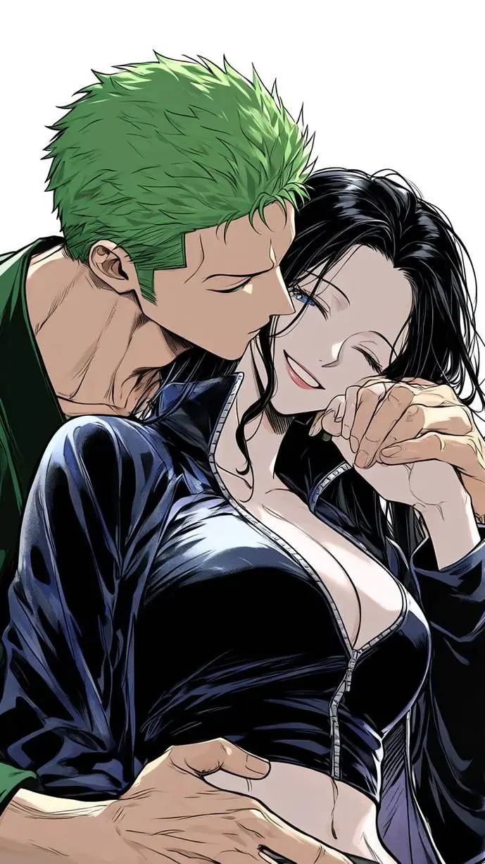 ai character: Zoro y Robin background
