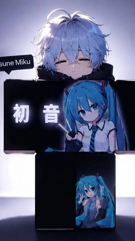 ai character: miku background