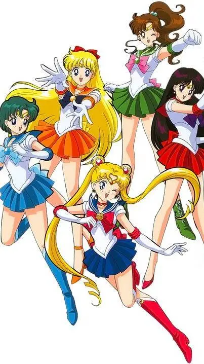 ai character: 🪐Sailor Scouts 💫 background