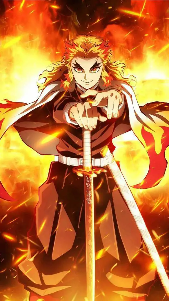 ai character: kiojuro rengoku  background