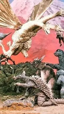 ai character: Kaiju island  background