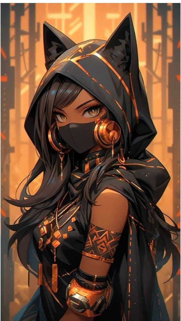 ai character:  pas de velours  background